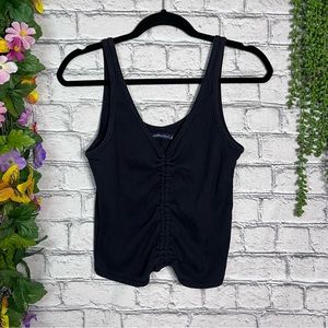,🌼3/$30🌼Abercrombie & Fitch Sleeveless Ribbed Black Scrunch Top Size Large